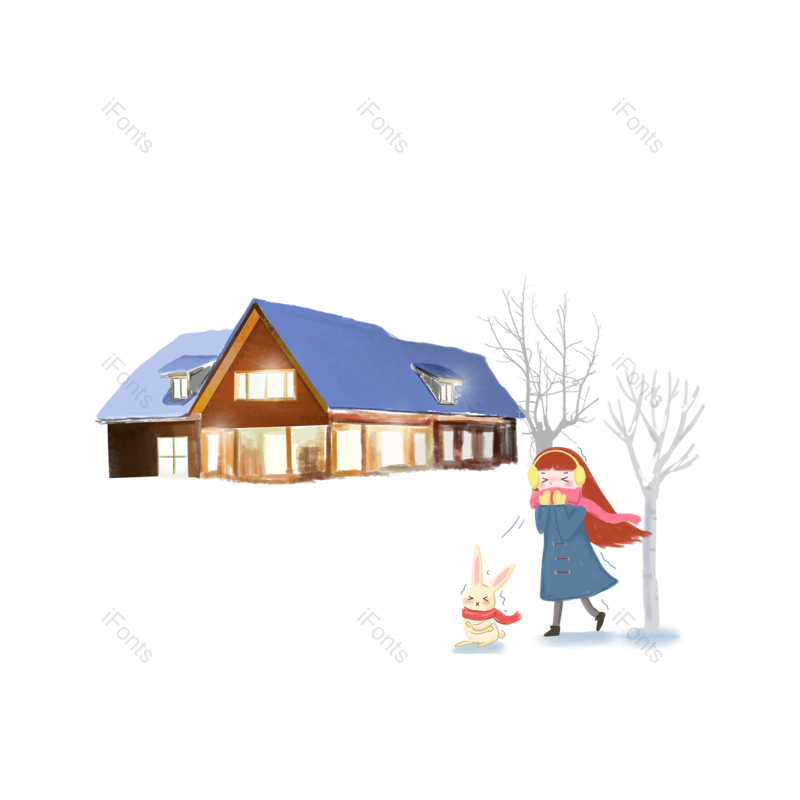 人物图片,雪人元素,冬天PNG,免抠素材